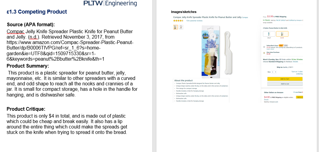 PB-JIFE! The Ultimate Peanut Butter Knife™ Stir, scrape, and clean the BIG  Jars; Peanut Butter Spreader 